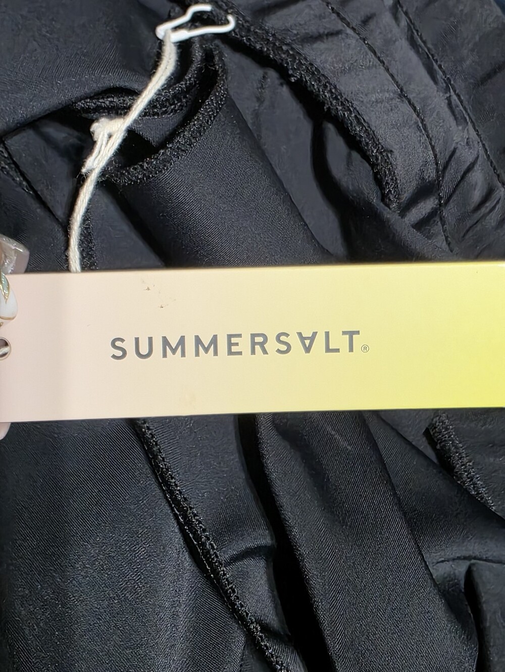 NWT SUMMERSALT BLACK SWIM SHORTS SKORT SWIMSUIT COVER UP SIZE L - Picture 8 of 8